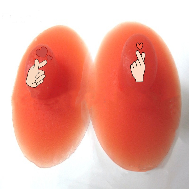 Simulated soft touch fake girl CD cross dressing no film silicone material large nipple toy fake nipple sticker skin self-adhesi