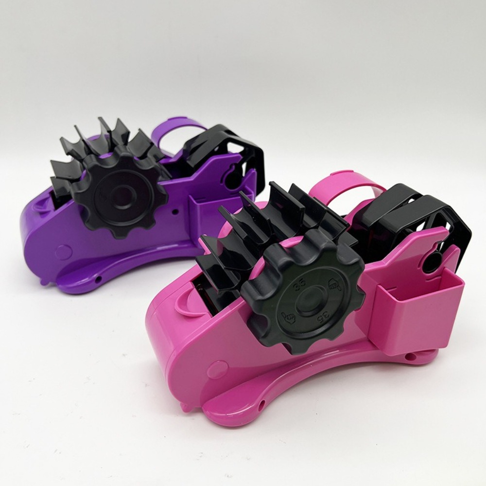 Multi-roll Cutting Semi-Automatic Tape Dispenser with Compartment Reusable Thermal Tape Dispenser Multi-function Portable