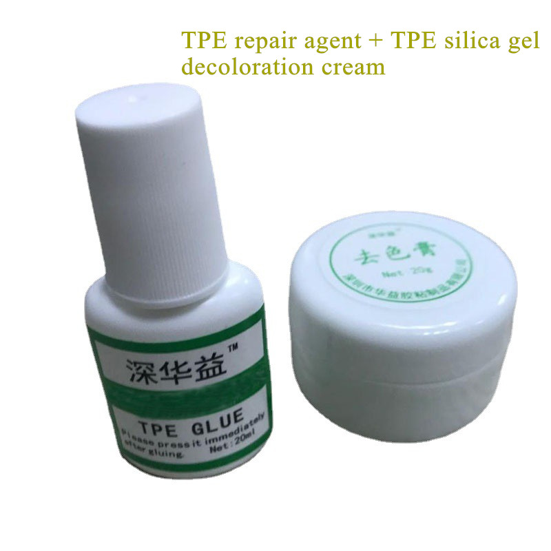 TPE Doll Cleaning Cream Decontamination Cream+TPE Doll Repair Gel Combination