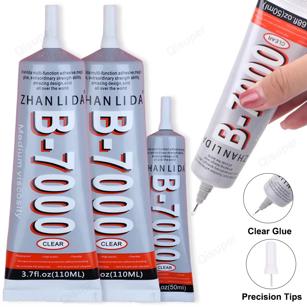 Transparent Epoxy Mobile Cell Phone Speaker Repair Glue Textile Clothes Fabric Rhinestones Jewelry Super Adhesive Zhanlida 7000