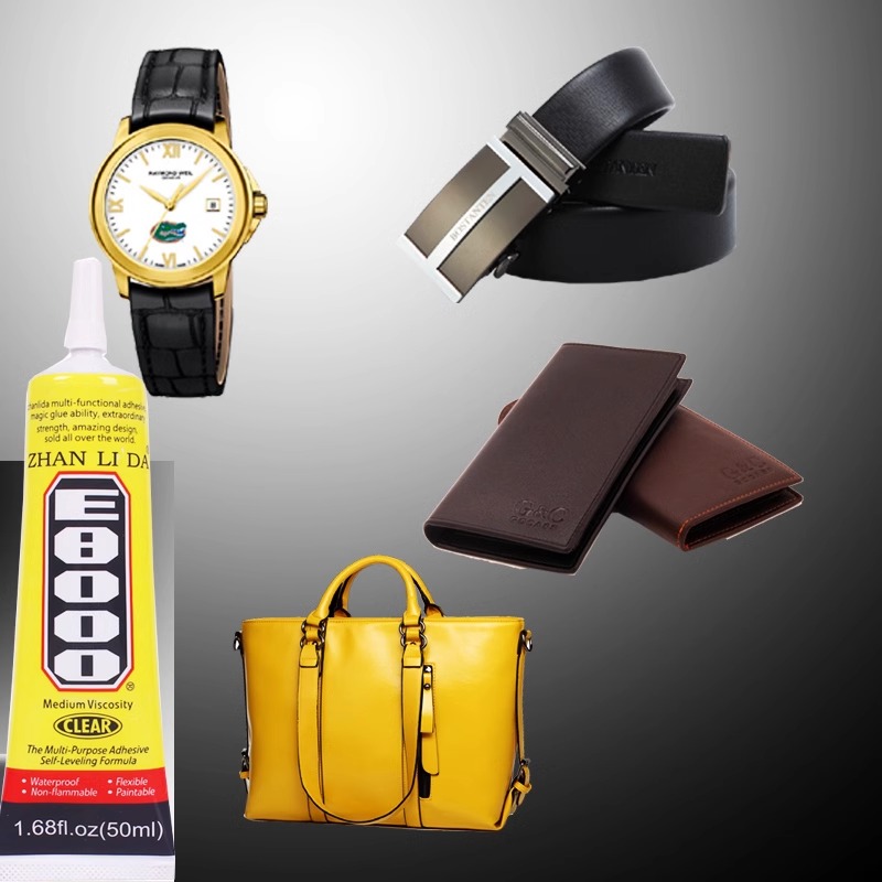 Zhanlida E8000 15ml 25ml 50ml 110ml Glue for Fabric Leather Jacket Bag PU Sofa Wallet Repair Adhesive