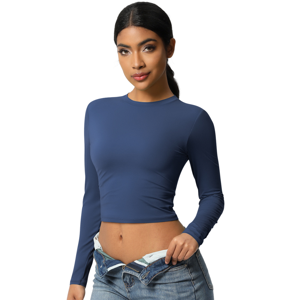 Women Running Sport Long sleeves T-shirt Tight Quick Dry Tees Ladies Summer Gym Fitness Tops Yoga Training Shirt Workout Clothes