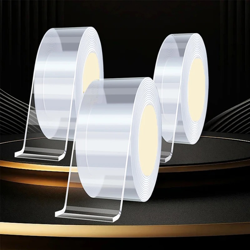 DIY Acrylic Transparent Nano Tape Washable And Reusable Double-sided Adhesive Adhesive Universal Hook Tapes For Furniture