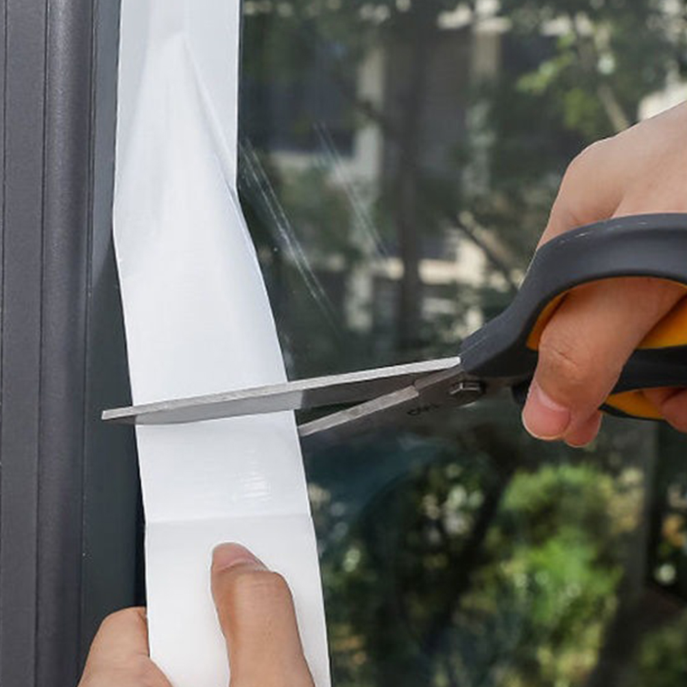 2 Rolls Windproof Tape Window Glue Duct Heavy Duty Waterproof Windowsill Sealing Carpet