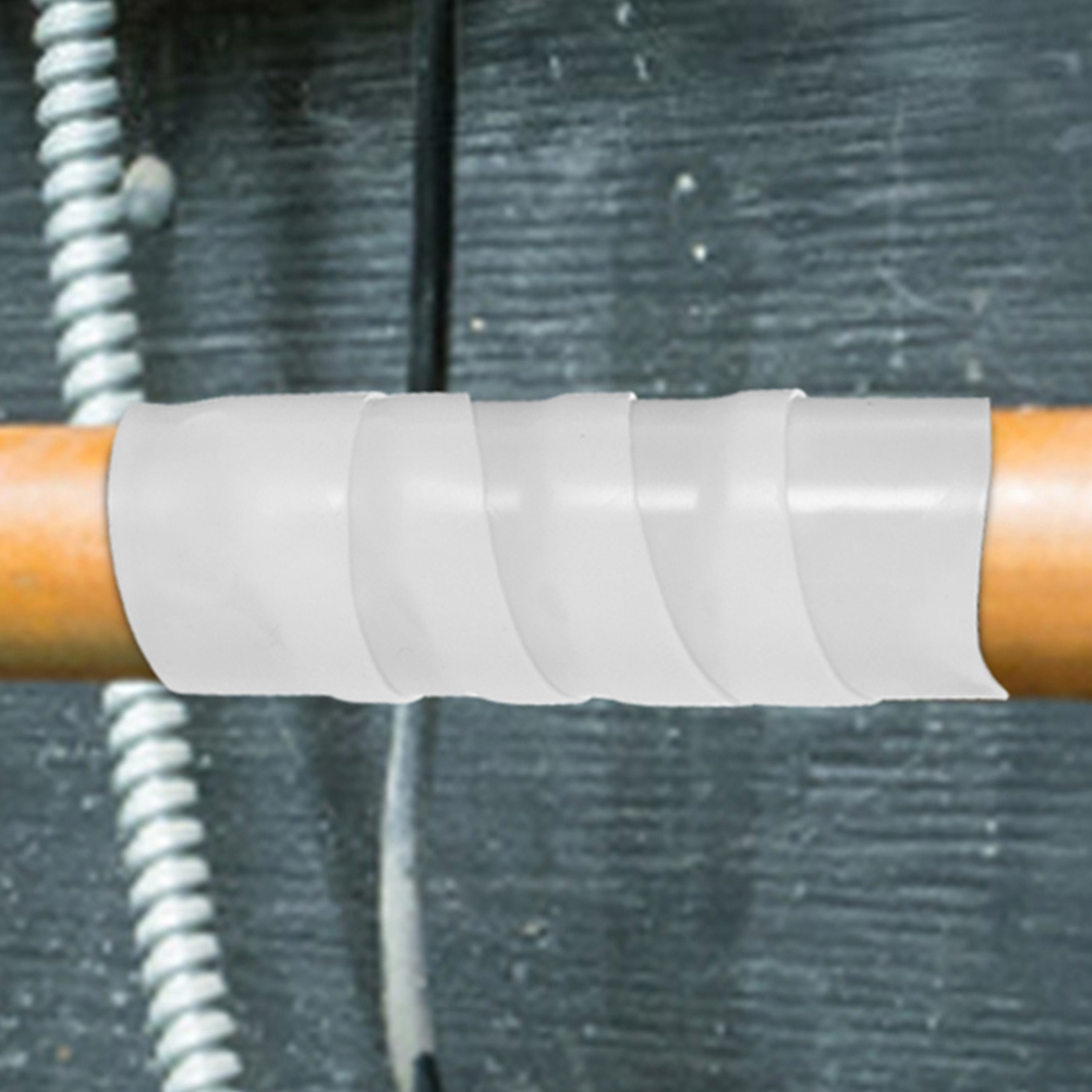 2pcs 2 Rolls PVC Waterproof Tape Leak Repair Self-Adhesive Pipe Sealing Duct Sealant Strip for Sewer Drain Water Proofing Tape