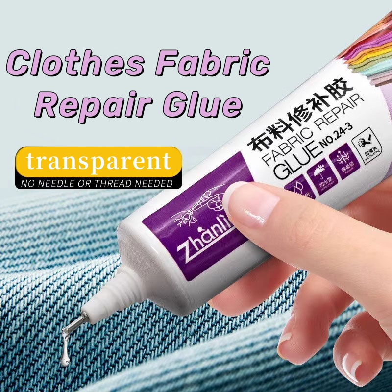 50ML Fabric Repair Glue Waterproof Transparent Super Glue For Cloth Plush Toy Bag Jeans Multipurpose DIY Sticky Drill Diamond