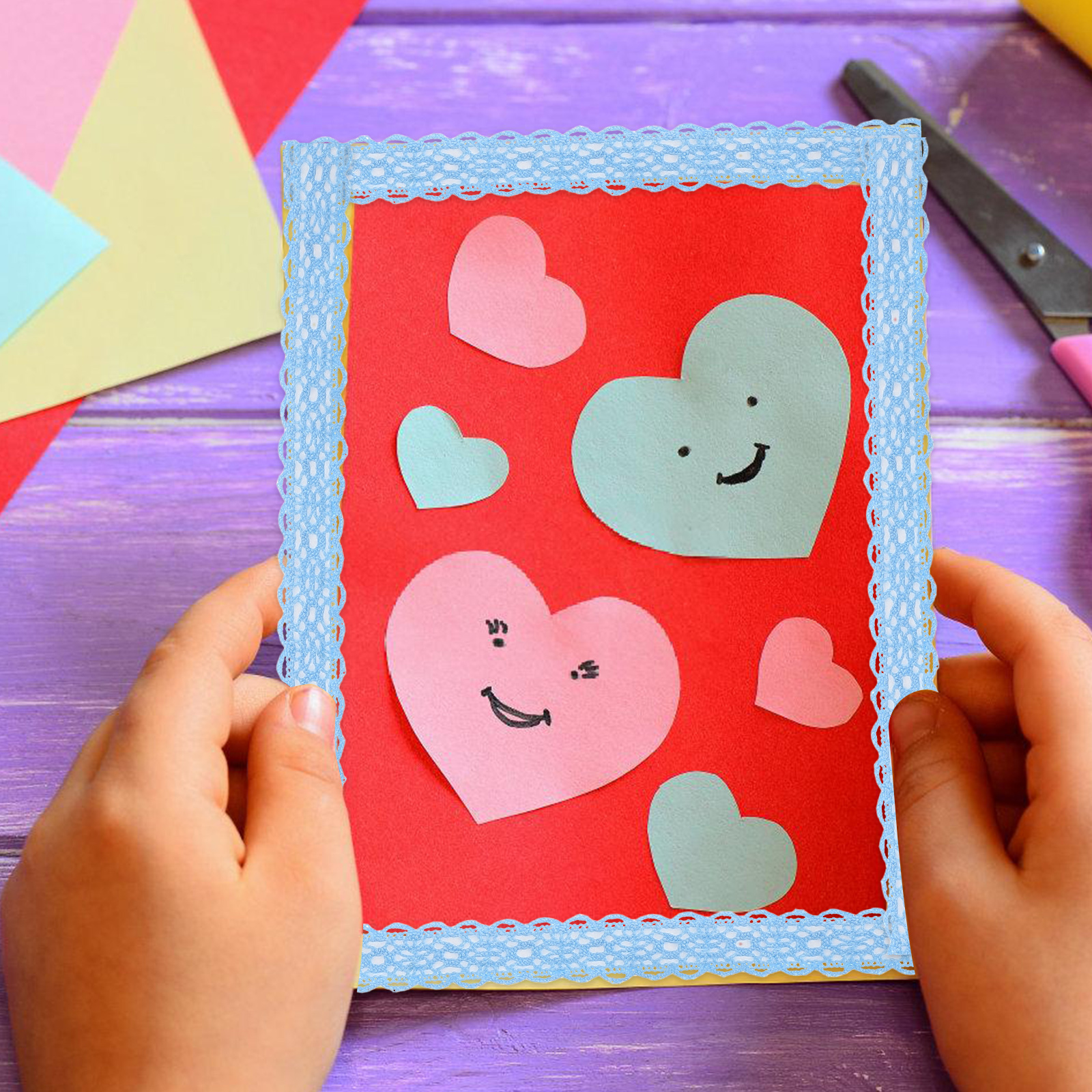 3pcs Photo Frame Decorative Lace Tapes DIY Craft Supplies Scrapbooking Album Fabric Adhesive Stickers Cloth Material