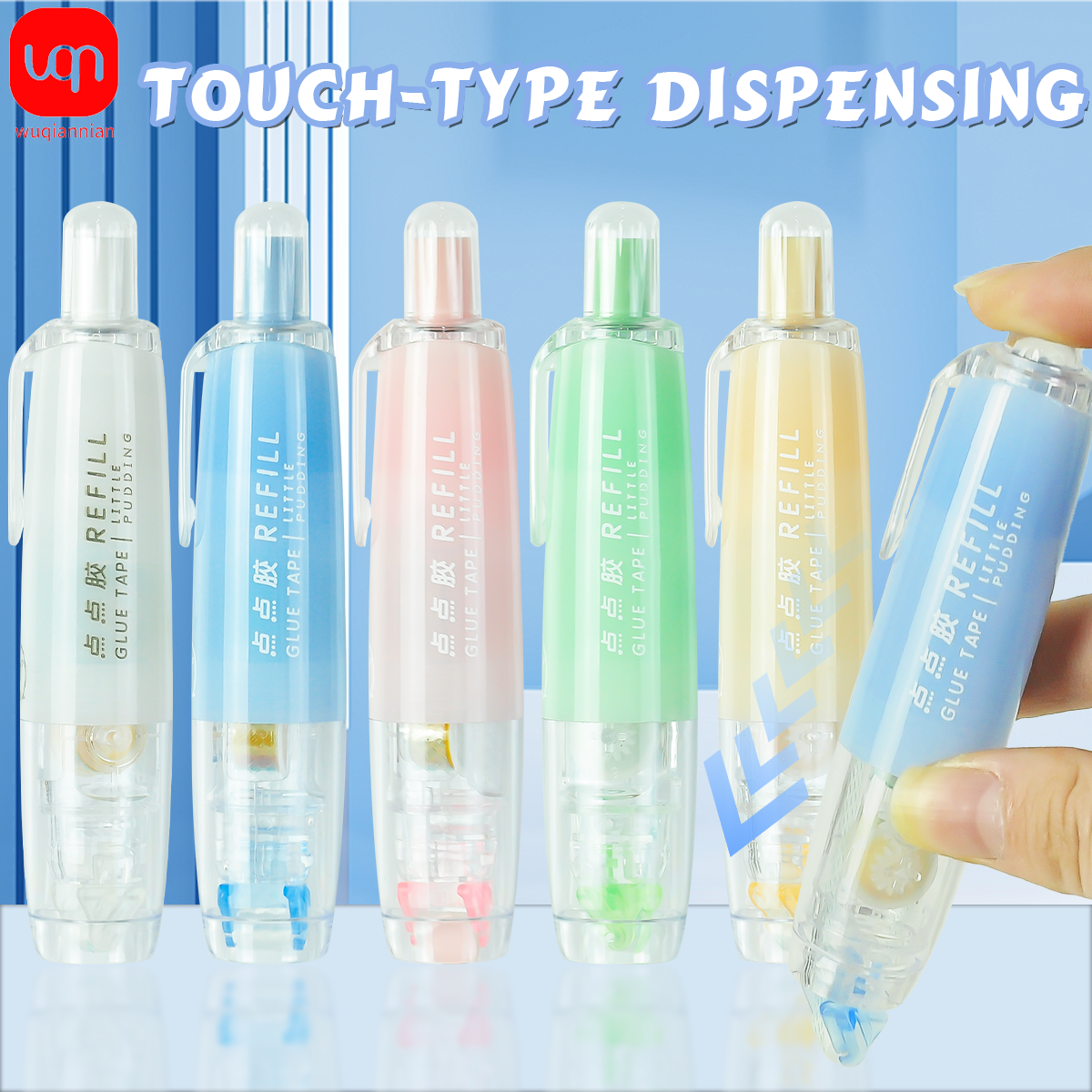 WNQ-4PCS Reusable Dot Dispensing Double Sided Adhesive Process Conveyor Belt 0.24 ×16.40 Feet Use Crafts Office DIY Scrapbooking