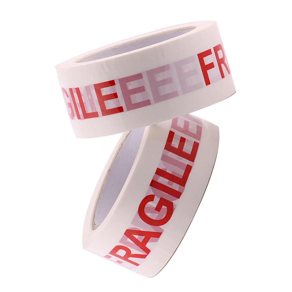 Fragile Warning Tape Packing Seal Strong Adhesive Waterproof Heat Resistant Moving Shipping Storage Box Sealing Tape Roll