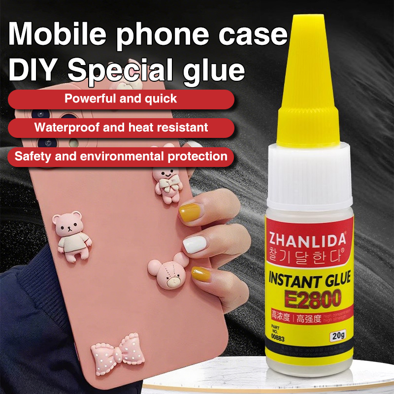 Phone Case DIY Transparent Quick Drying Instant Glue 20g High Strength Sticky Drill Pearl Diamond Daily Handmade Glue Adhesive