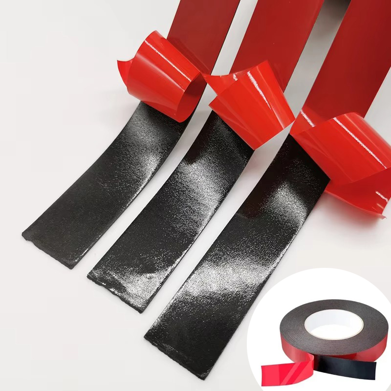 Red Double-sided Foam Sponge Tape,Double-sided Adhesive Foam Tape for Mounting,Shockproof Waterproof Double-sided Adhesive Tapes
