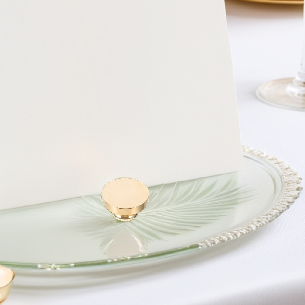 4pcs Classic Brass Wax Seal Stamp Head Blank Diy Sealing Tool For Wedding Envelopes Party Invitations Office Letters