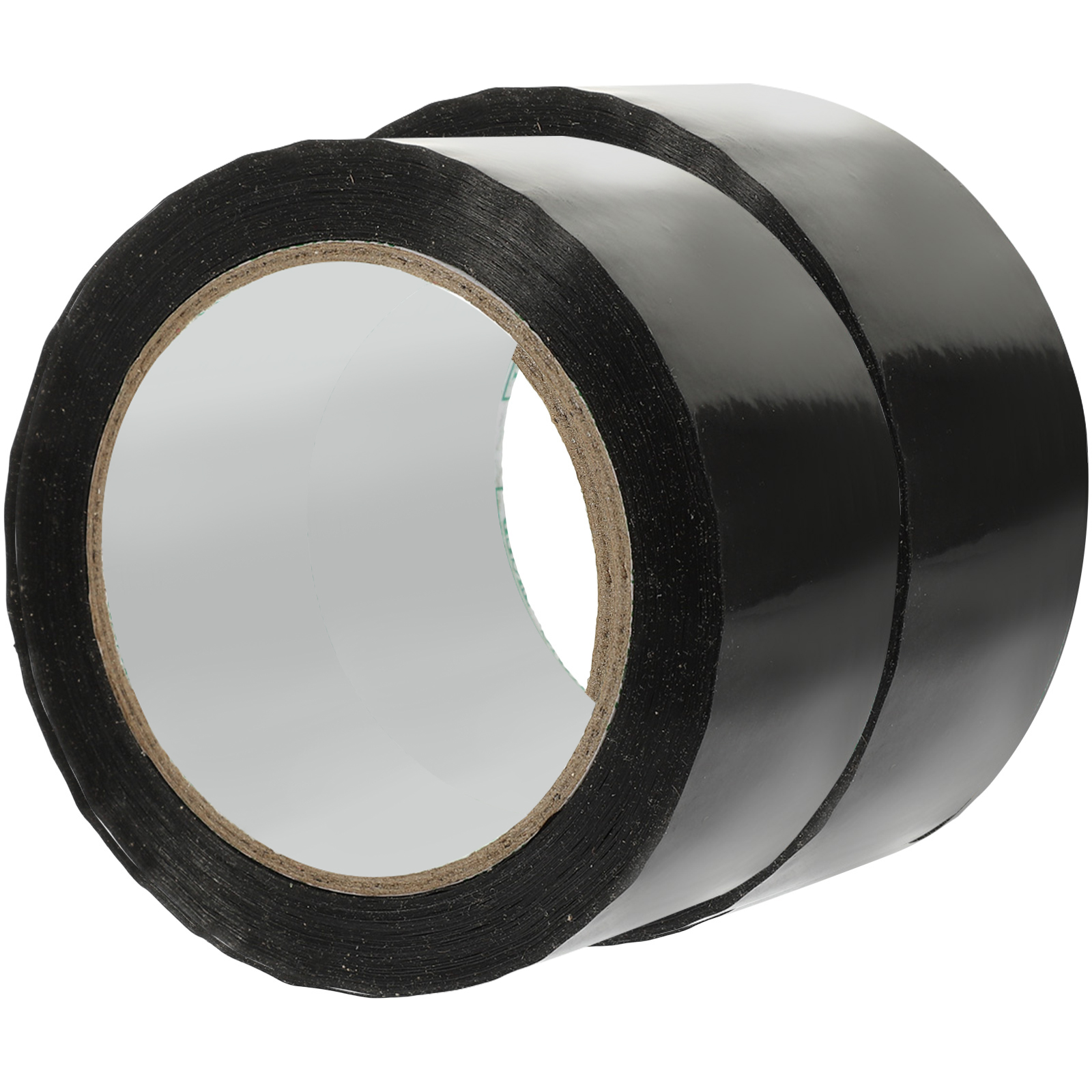 2 Rolls Black Sealing Tape for Packing Boxes Shipping Clear Duct Heavy Duty Packaging Accessory Strong Adhesive Multi Surface