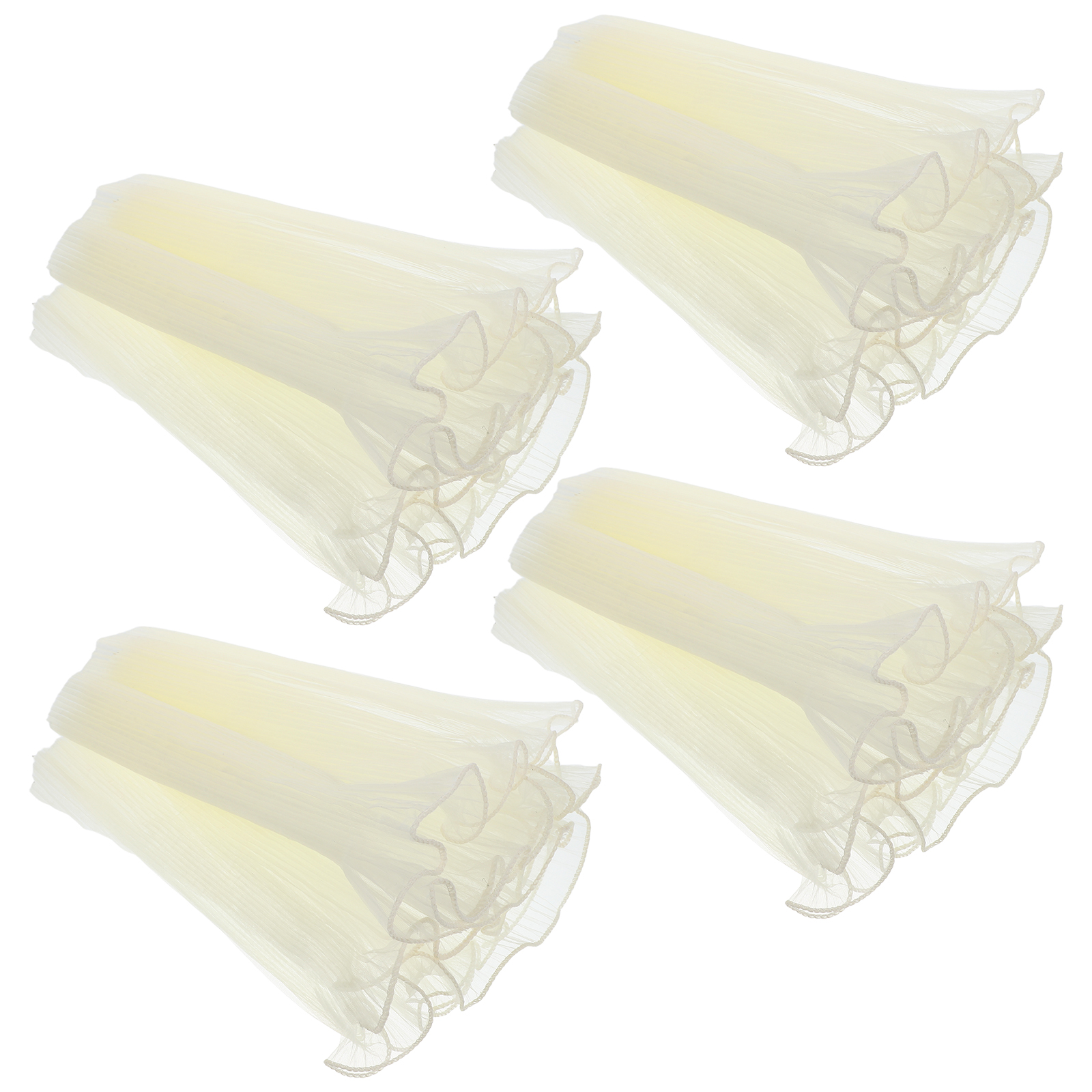 4 Pcs Flower Packaging Network Florist Paper Bouquet Wave DIY Wrapping Mesh Crafts