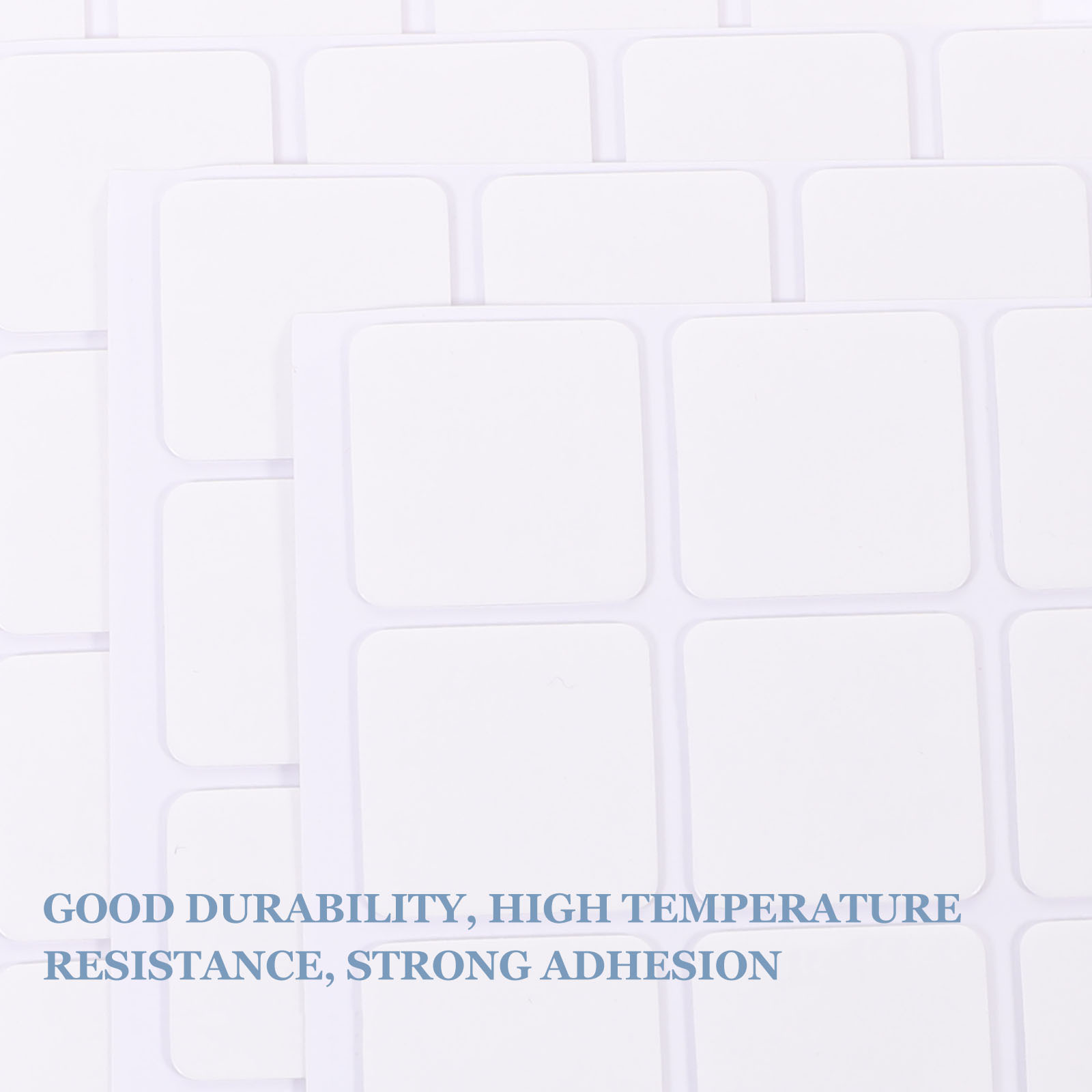 100 Pcs Easy to Install Adhesive Tape Square Sticky Tapes Non Marking Double-sided Heavy Home Decoration Duty Acrylic