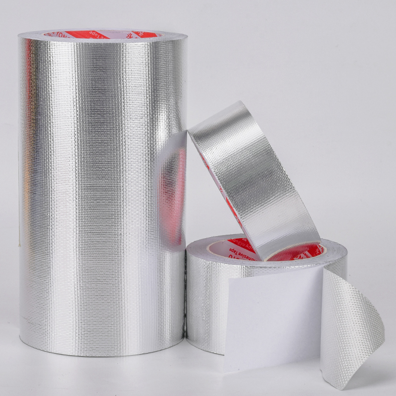Fiberglass Aluminum Foil Tape High Temperature Insulation Electromagnetic Shielding Anti-interference Insulation Pipe Moisture