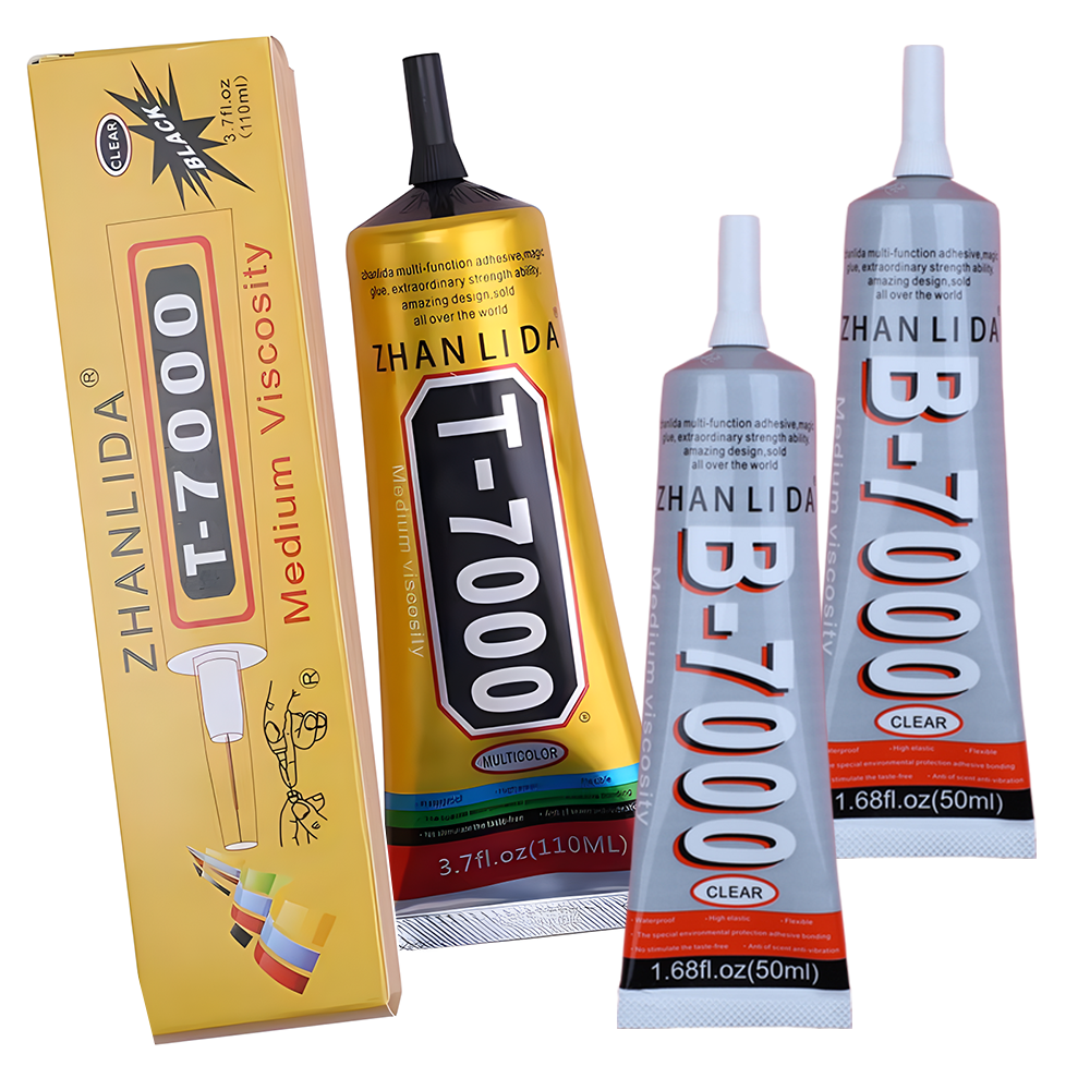 Transparent Black Phone Repair Glue Liquid Epoxy Adhesive Strong Leather Textile Jewelry Bead Clothes Fabric Bond T8000 E7000