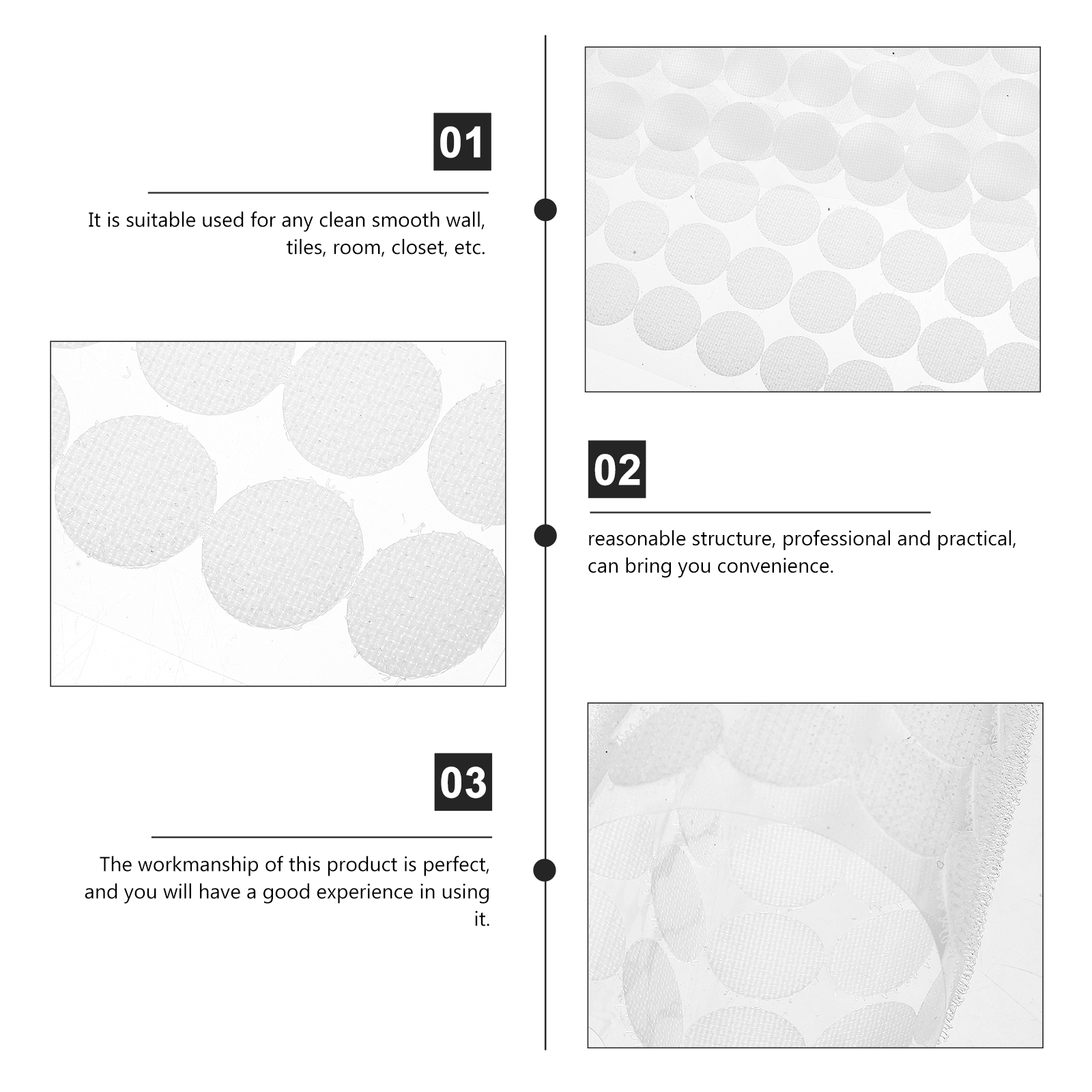 528 Pairs Self-adhesive Balloon Tapes Dots Small with Nylon Round Sticker Stickers