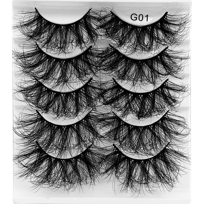 Simulated Eyelashes, Assembled in 5Realistic and Natural Ways