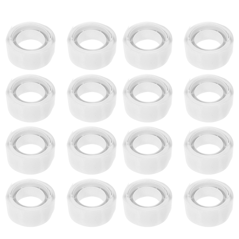 18 Rolls Balloon Glue Self-adhesive Clear Labels Balloons Round Dot Stickers Small Sticky Circle Tape Transparent