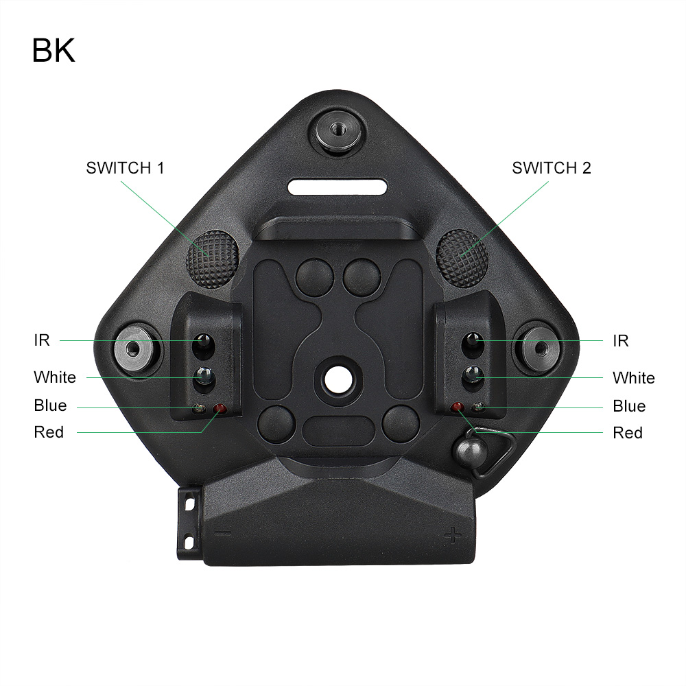 Helmet Accessories Tactical Cuttlefish Dry with red/blue/white/IR LED For Helmets  Night Vision Scope HS24-0241