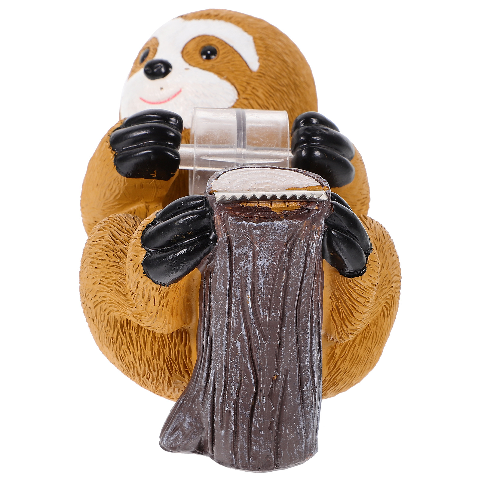 Cartoon Animal Ornaments Office Tape Dispenser Desk Storage Holder Textured Paper Resin Adorable Practical