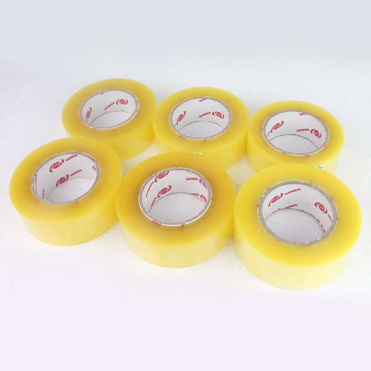 2 Pcs Transparent Tape Moving Boxes Clear Shipping Duct Packing Adhesive Packaging
