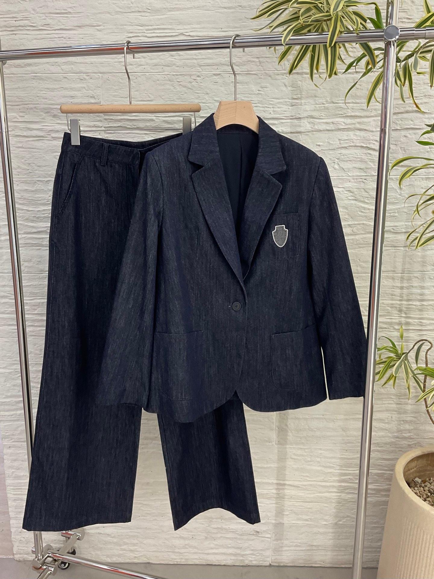 Women&#039;s autumn 2025 fashionable versatile casual denim trouser suit
