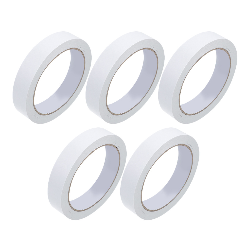 5 Pcs Sticky Tape Adhesive Tapes Seal Water Proof Kraft Paper Packing Parcel Shipping