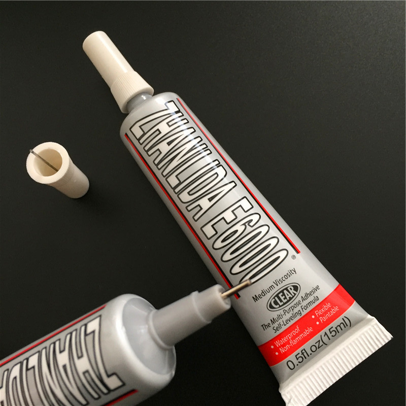 100pcs E6000 Glue 15ML Zhanlida Super Glue Transparent e6000 Adhesive Factory Wholesale Jewelry Drill Diamond Glue