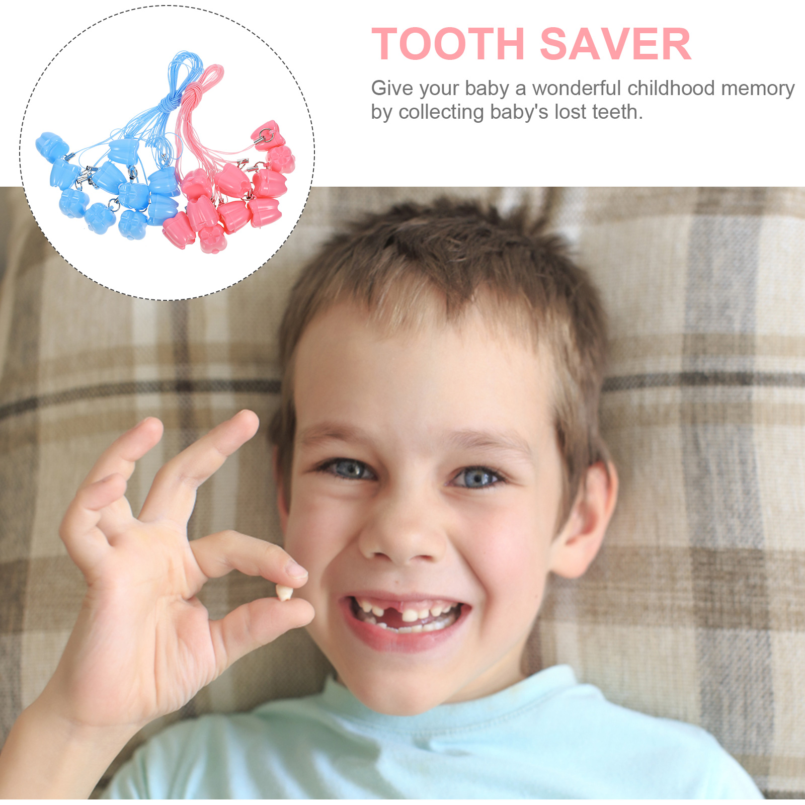 20pcs Baby Tooth Keepsake Case Kids Holder Container Party Gifts First Tooth Saver