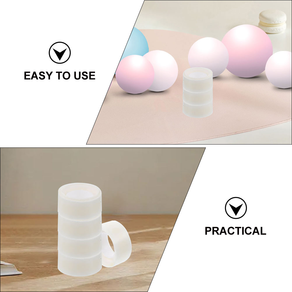 10 Rolls Balloon Adhesive Stickers Tape Balloons Double Sided Rubber Circular Dots Removable
