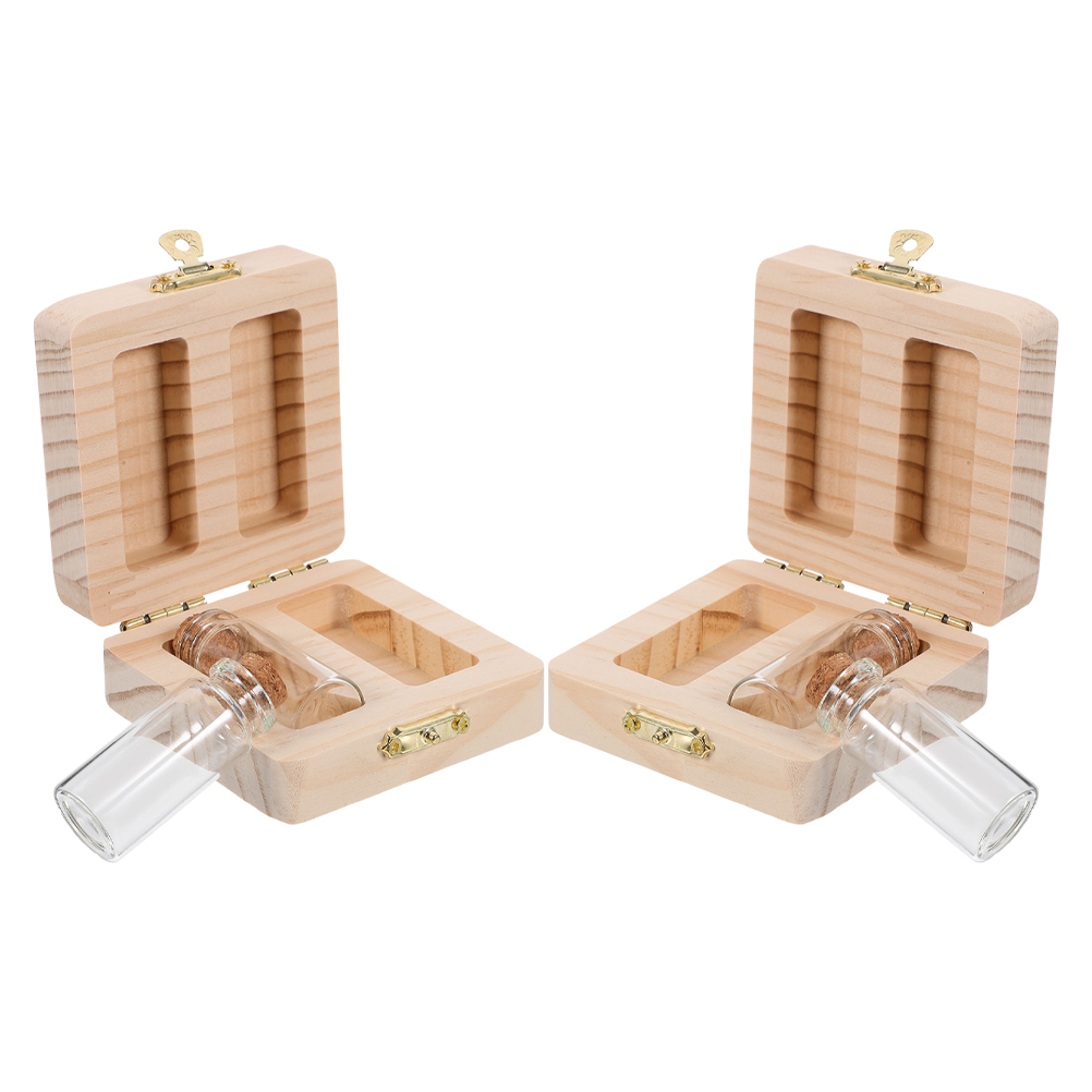 Lanugo Umbilical Cord Storage for Baby First Haircut Memory Kids Wooden Large Capacity with Protective Design Fetal for Kids