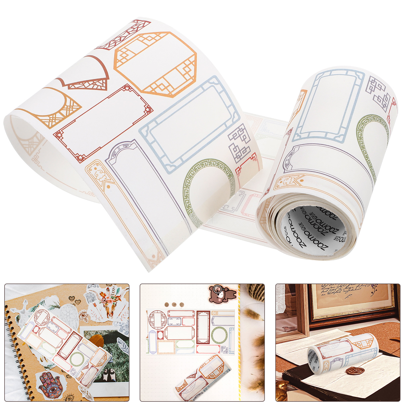 Washi Tape Crafts Printed Sticker Scrapbooking Whisper Paper Decorative Vintage