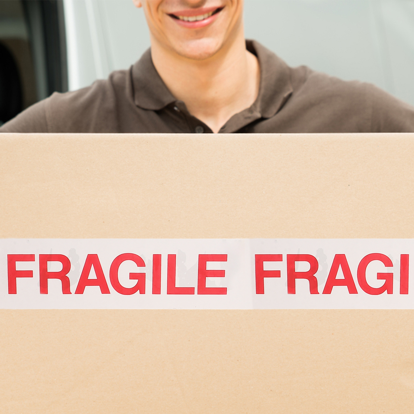 3 Rolls Warning Tape Moving Boxes Fragile Packing Stickers for Shipping Automatic Office