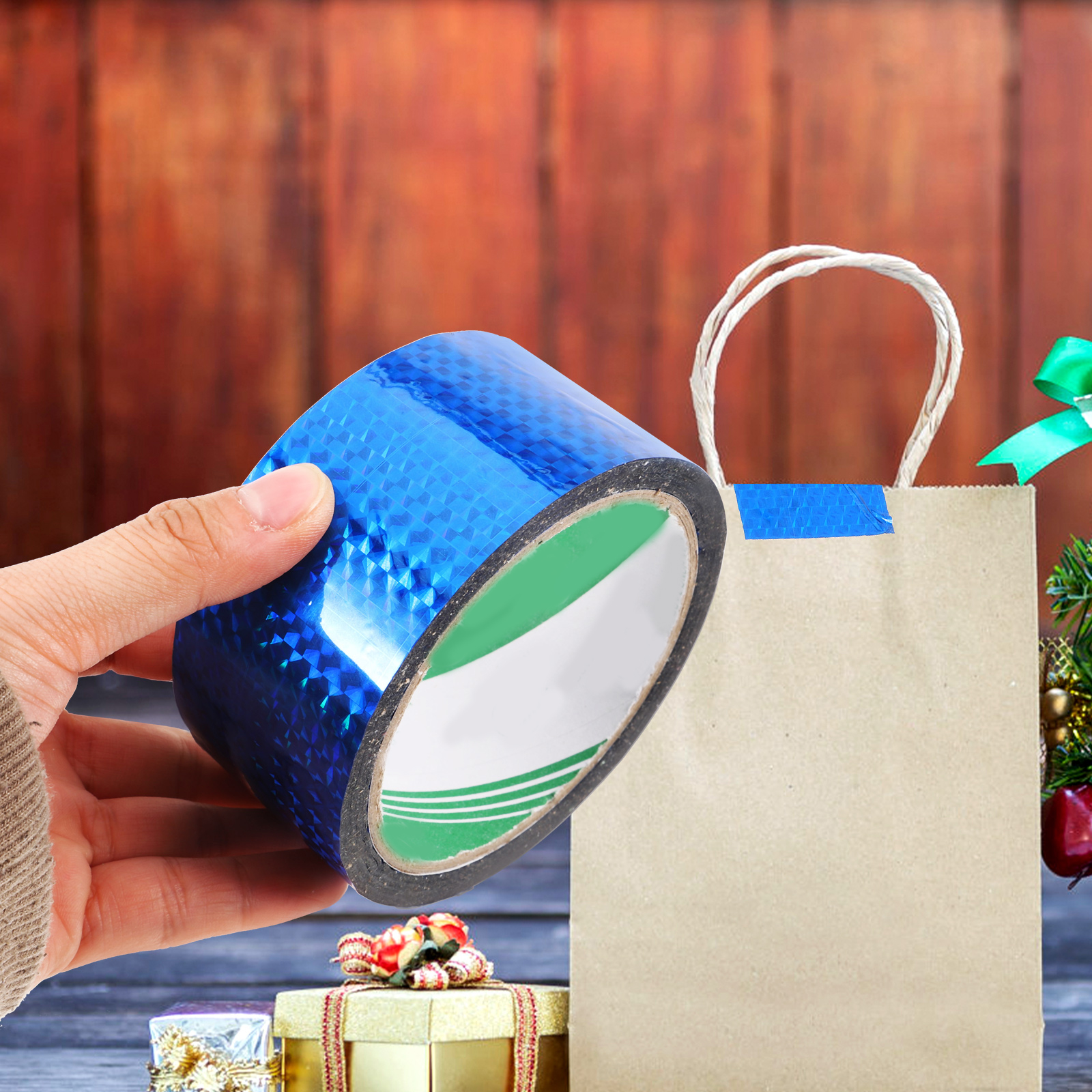 2 Rolls Silent Tape Sealing for Goods Shipping Packing Moving Mailing Packages Refills Boxes