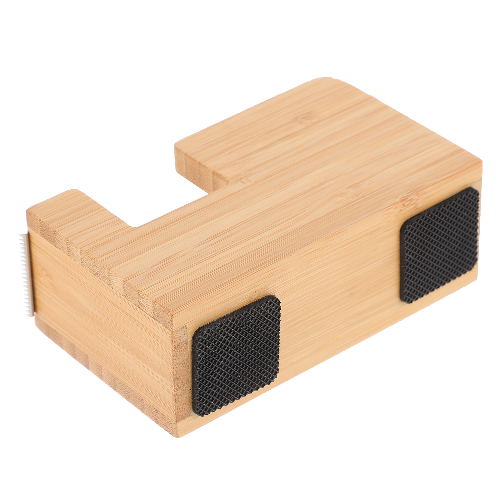 Tape Holder Dispenser Office Supplies Dispensers Desktop Packaging Bamboo That Cuts Packing