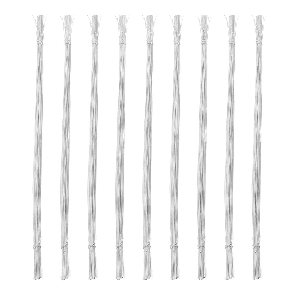 100 pcs Floral Stem Wires Paper Covered Iron Craft Flower Wire For Florist Tape Adhesive Fastener Rose Tapes Artificial Plant