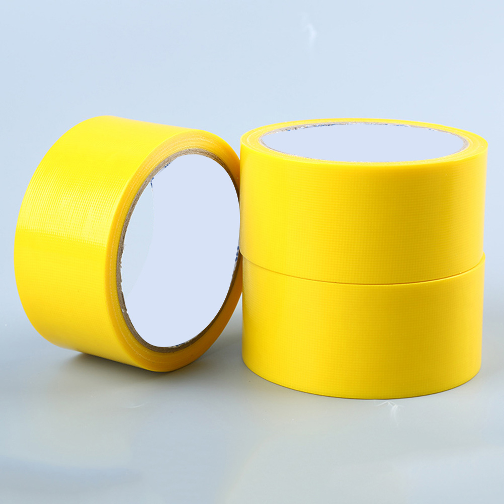 Heavy Duty Yellow 5Cm X 13M Strong Adhesive Waterproof Cloth Tape For Electrical Insulation Carpet Sealing Duct Tapes