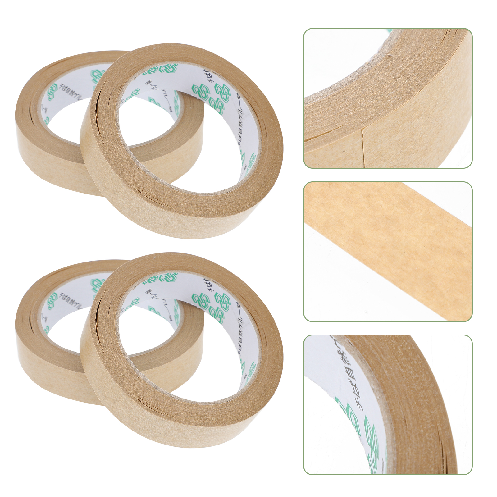 5 pcs Paper Tape Self adhesive Packaging Sealing Adhesive Carton Tape Tapes Water free StrongReusable