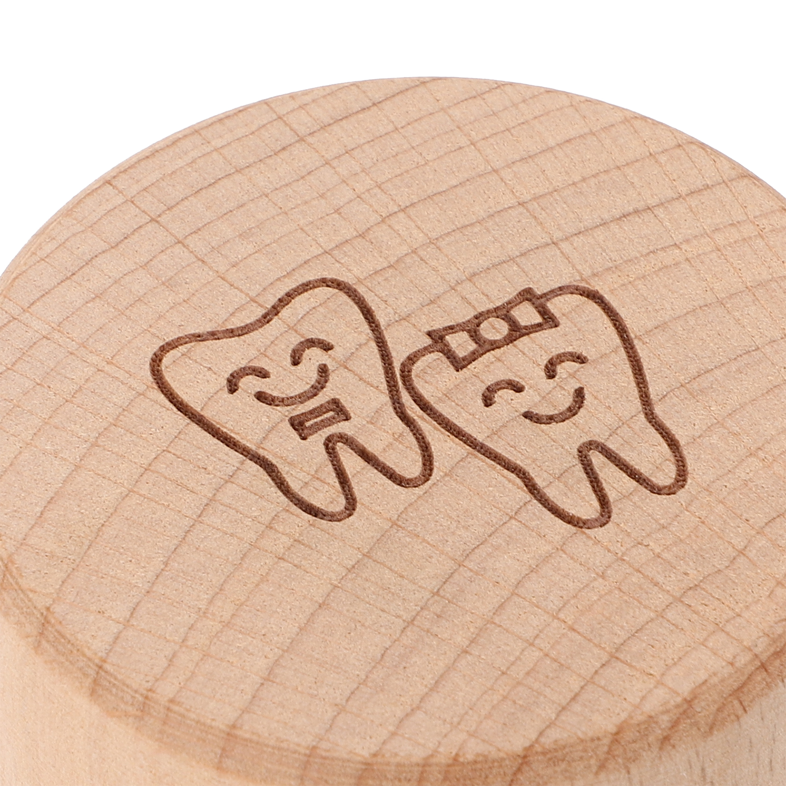 Tooth Wooden Teeth Storage Container First Tooth Box Case Organizer Milk Teeth Hair Collection Keepsake