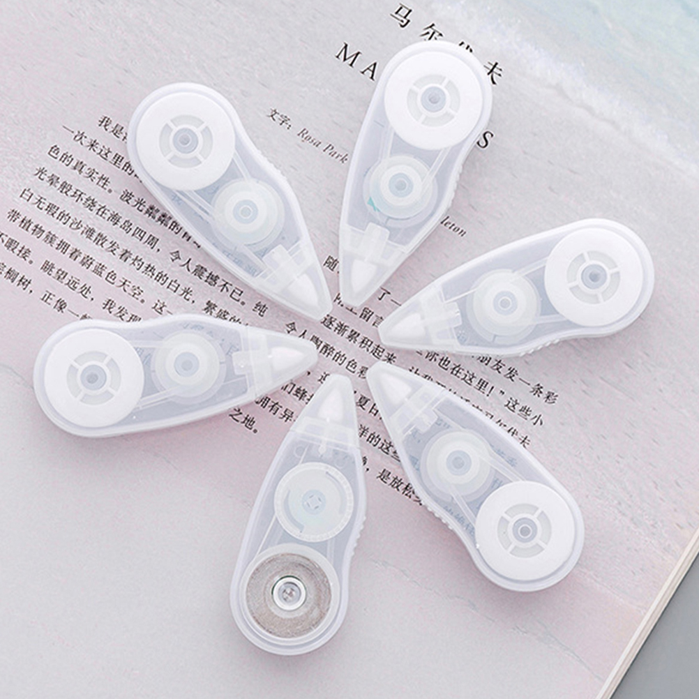 6pcs Correction For Students School Stationery Writing Accessories Portable Small Adhesive Correction Tapes Practical Modifying