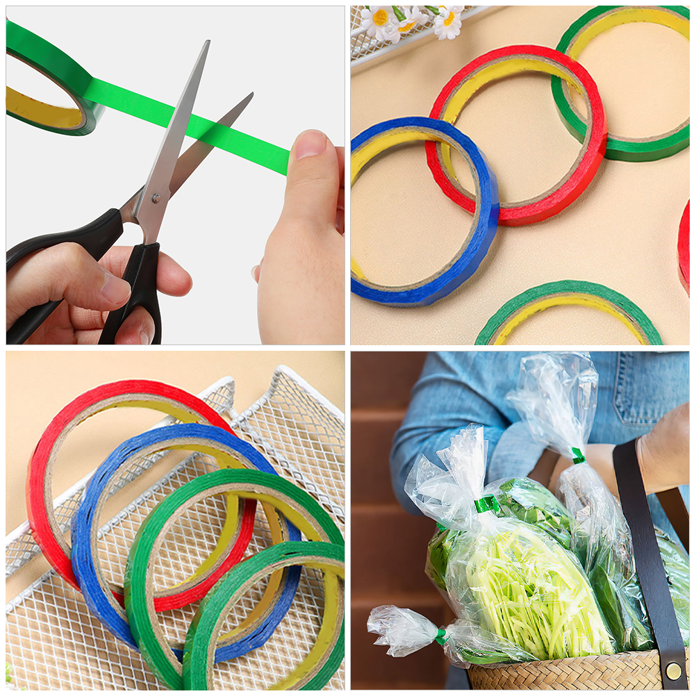 24 Rolls Tape for For Packing Tying Tapes Packaging Baggers High Strength Packing Tapes Supermarket Fruit Packaging