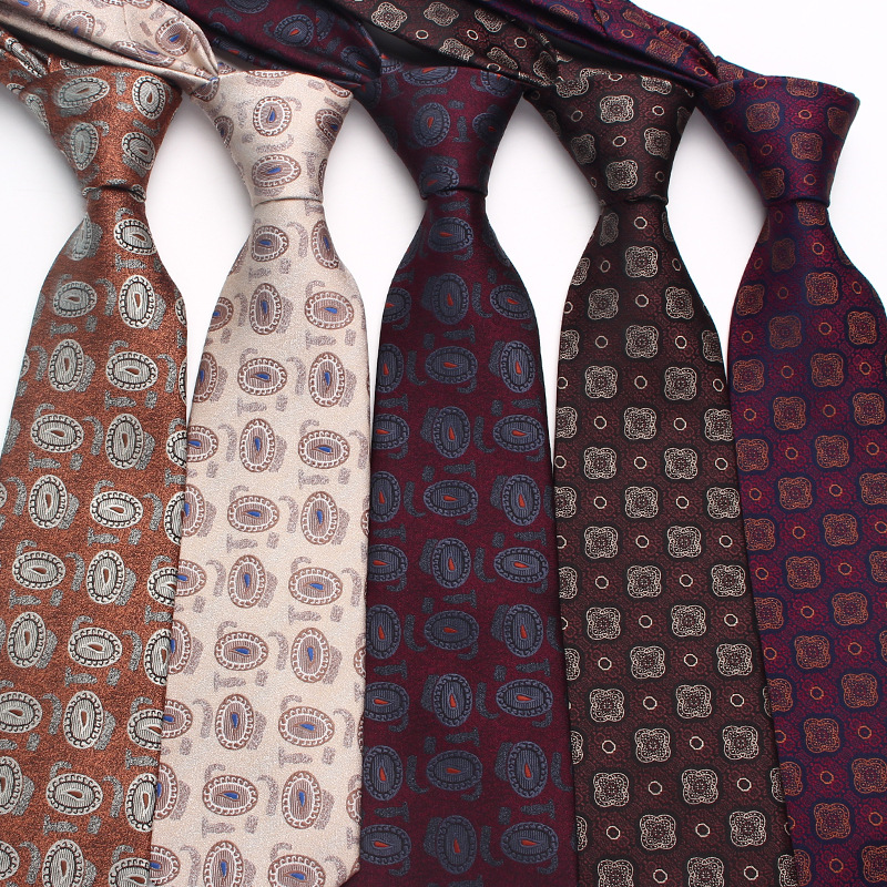Linbaiway 8cm Neckties for Mens Wedding Party Floral Printed Neck Ties Polyester Gravatas Slim Cravat Tie for Men Gifts