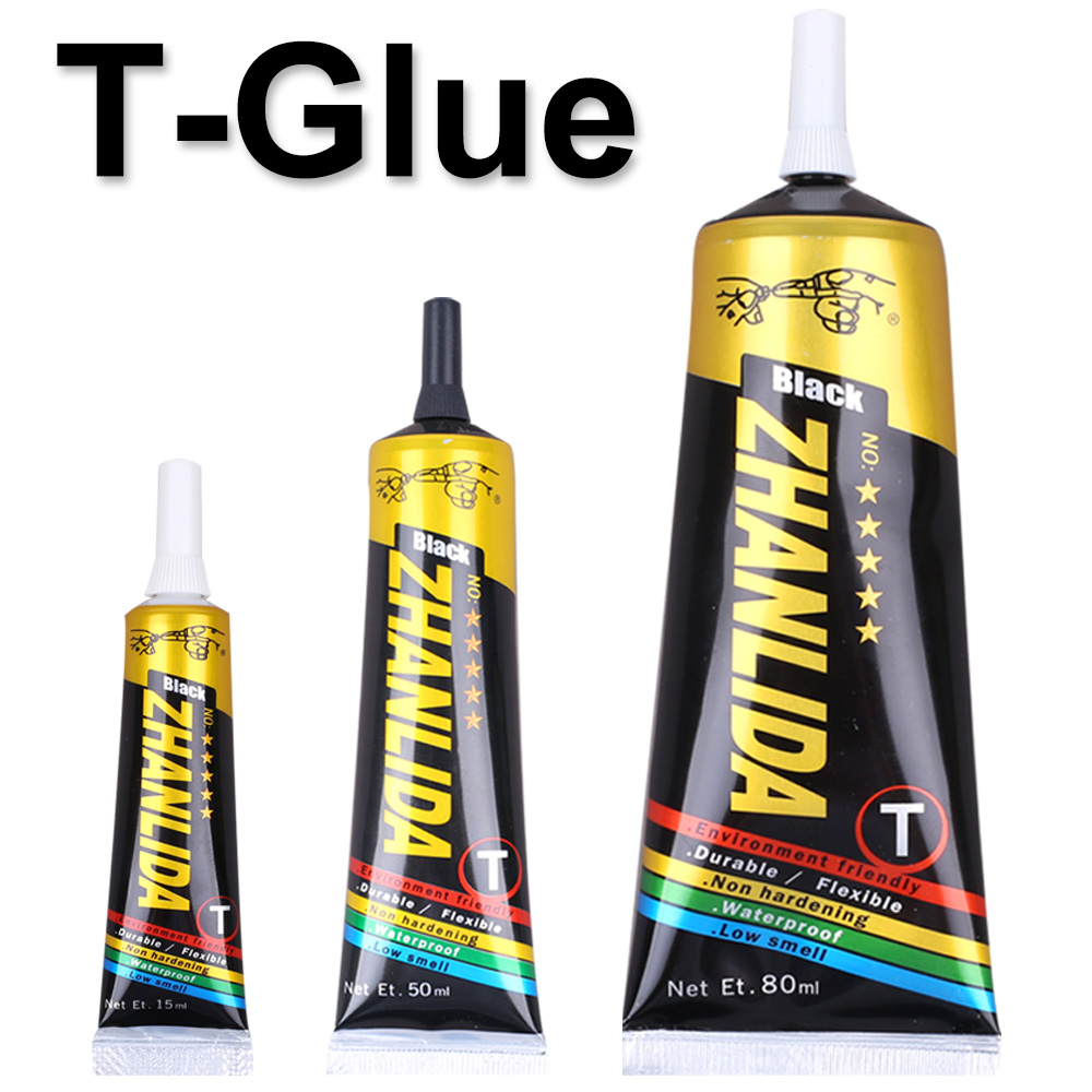 15/50ml Zhanlida Black Glue for Phone Cell Mobile Electronics Watch Speaker Repair Contact Adhesive Waterproof Universal Sealant