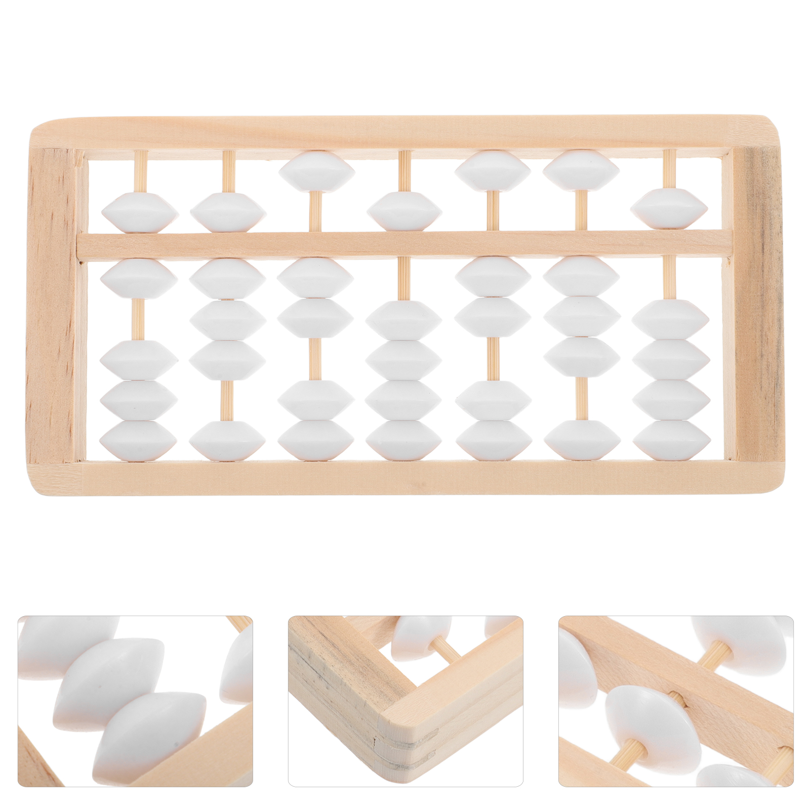 Wooden Abacus Baby Toys for Photos Props Boho Playroom Decor First Birthday Bead Math Child Aesthetic Nursery