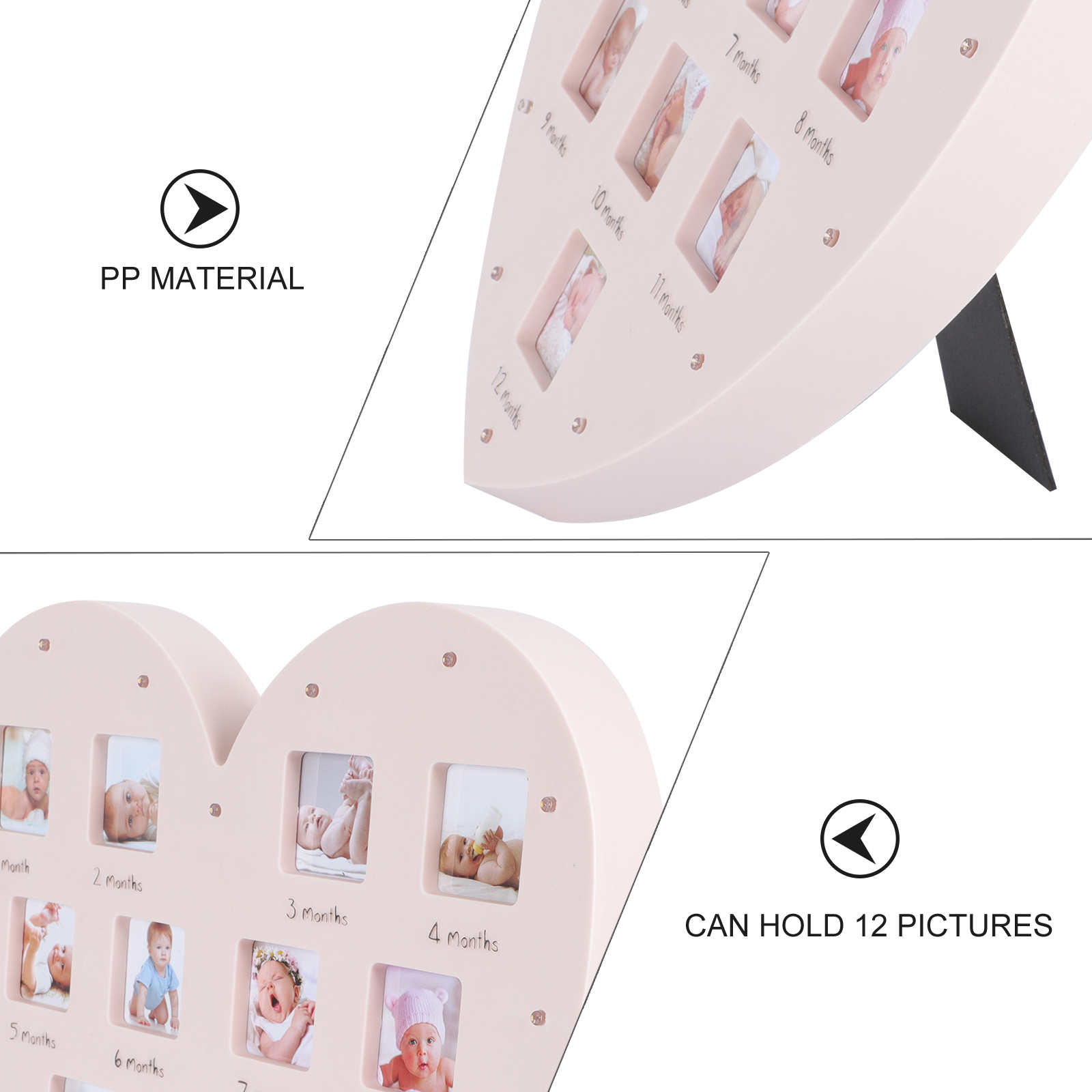 Growth Record Photo Frame Newborn Memory Frames First Year Display Picture