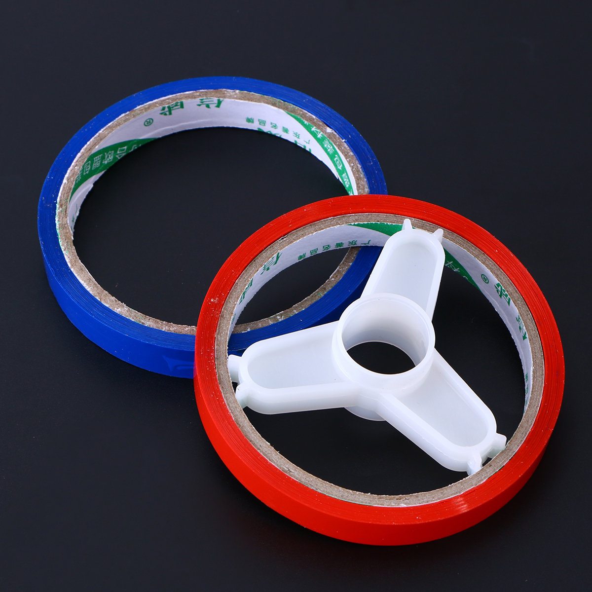 6pcs Metal Bag Neck Sealer Tape Dispenser 12Mm 75Mm Bore Heavy Duty Steel Structure Stainless Blade Supermarket Shop Adhesive