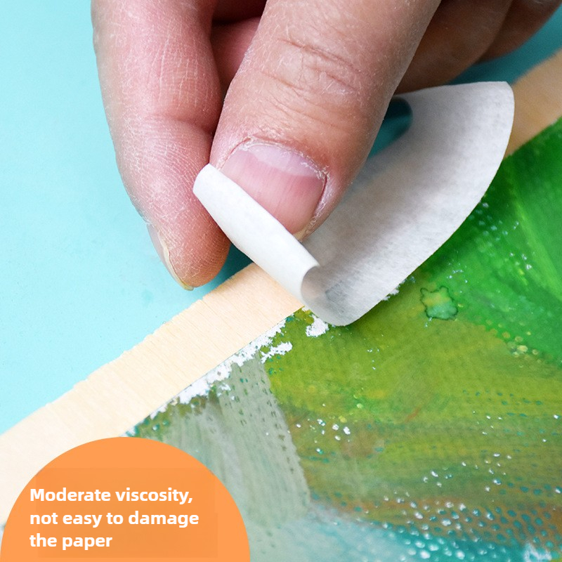 Masking Paper, Tape, Special Supplies for Art Students, Tear-free White Tape Welt, Cover The Beautiful Seam and Seal The Edge