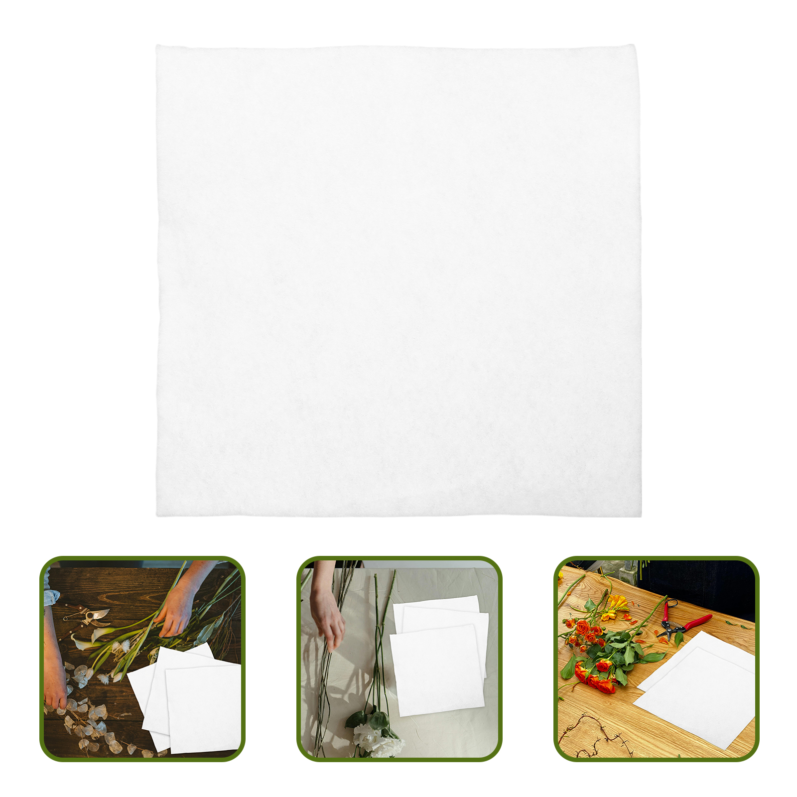 10pcs Flowers Moisturizing Cotton Florist Paper Fresh Absorbent Wrapping Banquet Floral Supplies Water Retaining Sheets Bouquet